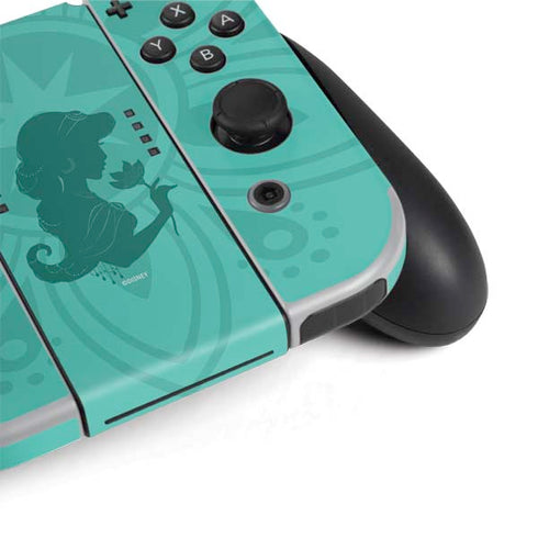 Disney Aladdin Princess Jasmine Silhouette Flower Nintendo Switch OLED (2021) Skin